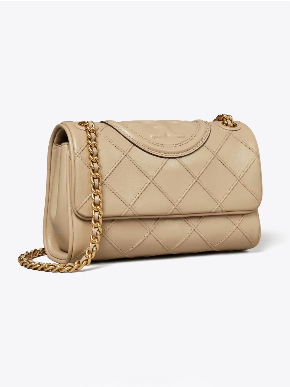 Tory Burch Small Fleming Soft Shoulder Bag in Fresh Clay MSRP $630 NEW - Picture 1 of 10